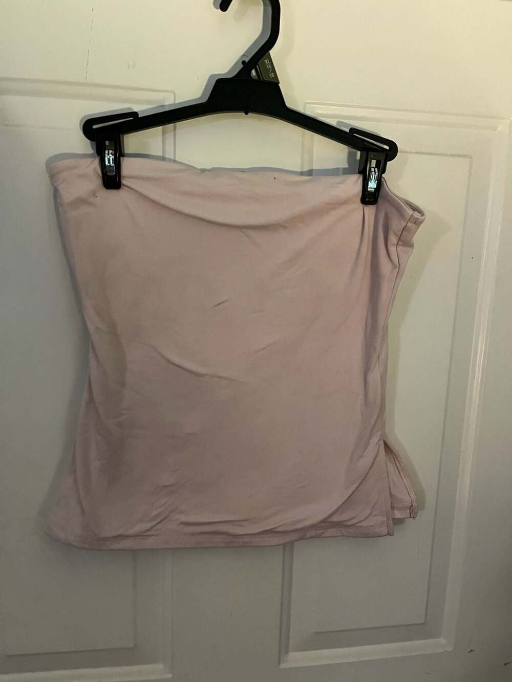Faded Rose Tube Top Size XL Pink Strapless Side Split
